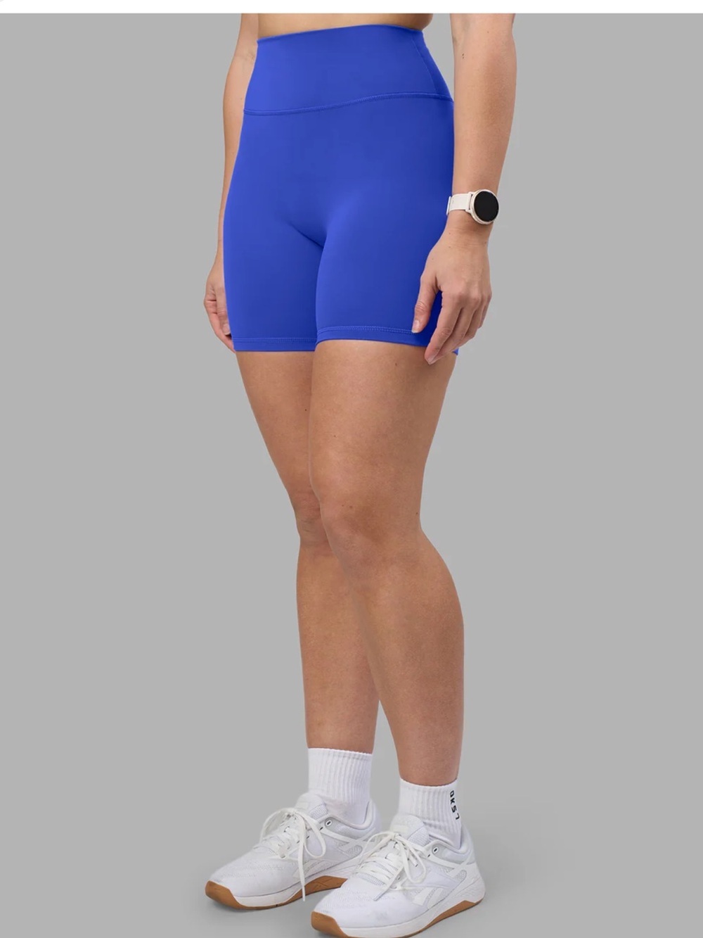 Allure High-Waist Bike Shorts in Cobalt Blue 955